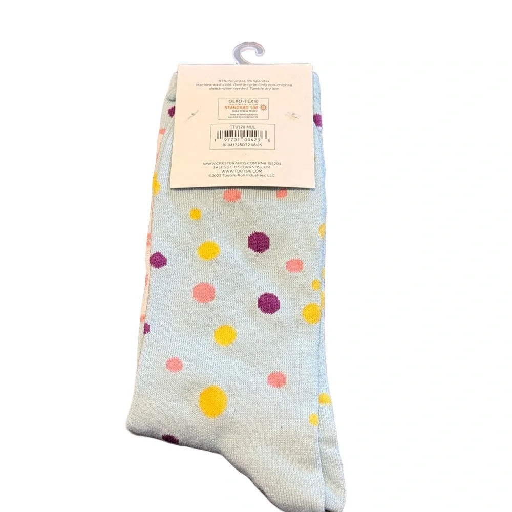 Charms Blow Pop Lollipop Crew Socks NWT